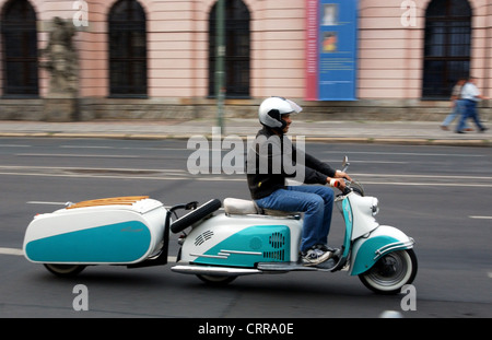 Scooters with trailer Stock Photo