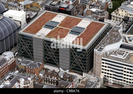 aerial view of Cannon Place including Cannon Street overground & tube station, London EC4 Stock Photo