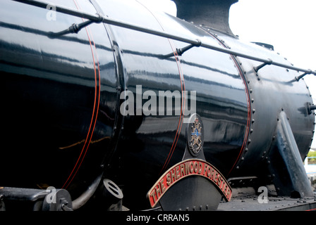 The Sherwood Forester Railway Engine  Steam train in Scotland Stock Photo