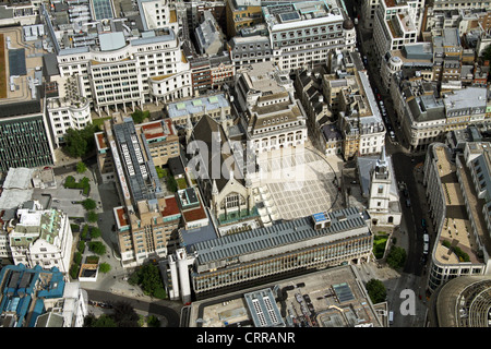 aerial view of The Guildhall, London EC2 Stock Photo