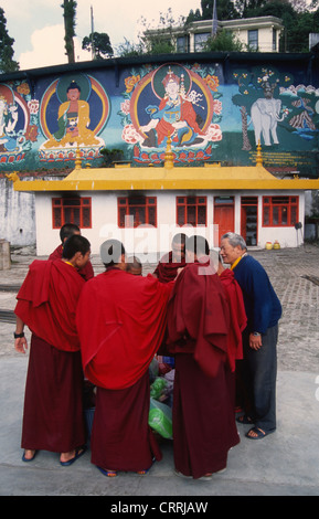 India; West Bengal, Darjeeling, Druk Sangakchoeling Gompa, buddhist monastery, Stock Photo
