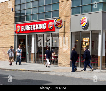 Burger King Fast Food Restaurant Folkestone UK Stock Photo