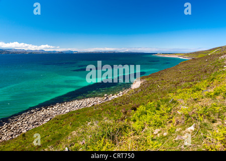 Inner Sound towards Island of Raasay, Wester Ross in the North West Highlands of Scotland, United Kingdom, Europe Stock Photo