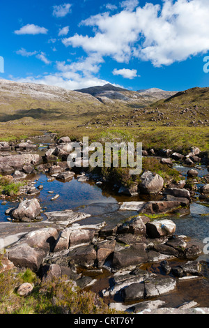 Glen Torridon view towards Sgurr Dubh, Wester Ross in the North West Highlands of Scotland, United Kingdom, Europe Stock Photo