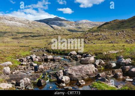 Glen Torridon view towards Sgurr Dubh, Wester Ross in the North West Highlands of Scotland, United Kingdom, Europe Stock Photo