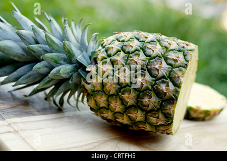 Pineapple Sliced, Ananas Cut Stock Photo