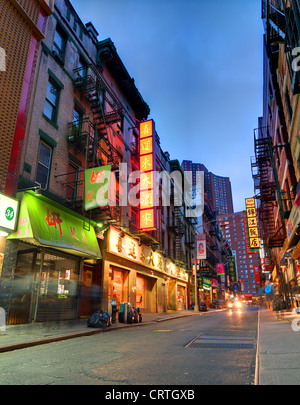 Chinatown in the New York City borough of Manhattan. Stock Photo