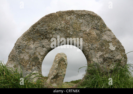 Men-an-Tol Madron  Penwith Cornwall , pre-historic monument Stock Photo