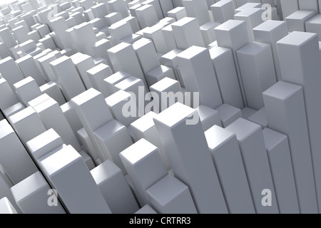 Abstract background with 3d boxes Stock Photo