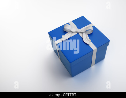 Blue gift - christmas celebration image Stock Photo