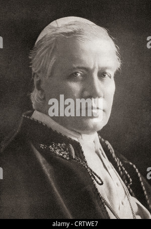 Pope Pius X , 1835 – 1914. Born Giuseppe Melchiorre Sarto, 257th Pope of the Catholic Church. From The Year 1914 Illustrated. Stock Photo