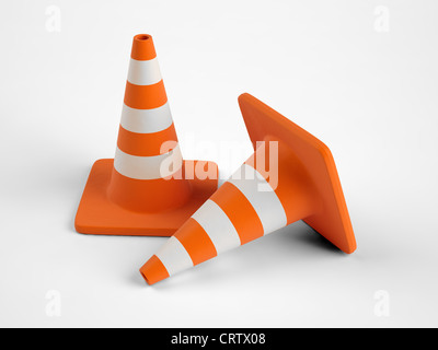Safety traffic cone Stock Photo
