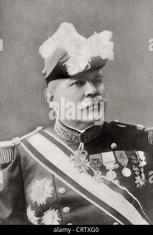 Marshal Joseph Jacques Césaire Joffre, 1852 – 1931. French general during World War I. From The Year 1914 Illustrated. Stock Photo