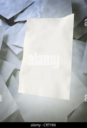 Empty sheets of paper Stock Photo