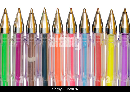 Color ballpoint pens Stock Photo