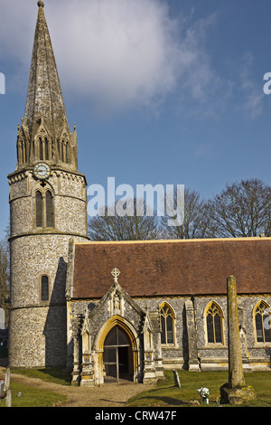 UK Berkshire Welford Park Church Stock Photo
