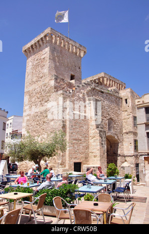 Old city gate, Carrer de Sant Roc, Mahón, Menorca, Balearic Islands, Spain Stock Photo