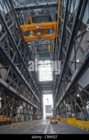 Kennedy Space Center on Merritt Island Florida inside the VAB Building. Stock Photo