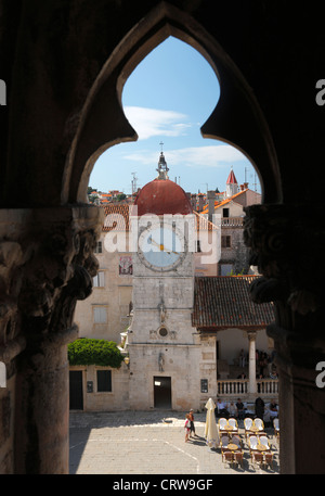 Tower Of Town Clock, Trogir Stock Photo - Alamy