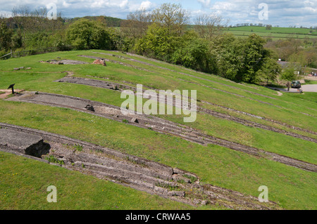 Foxton Locks, located on the Leicester line of the Grand Union Canal, Leicestershire, England, UK Stock Photo