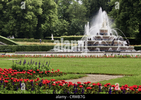 Austria Herrenchiemsee Garden Stock Photo