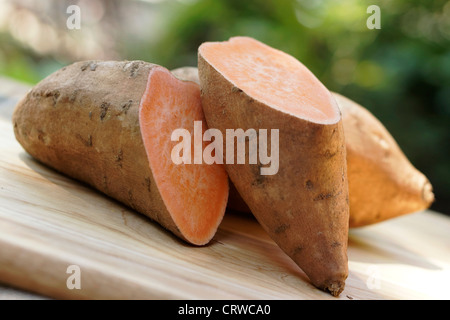 Sweet Potato, Sweet Potatoes, Yam, Yams, Orange Fleshed , Orange Fleshed Yams Stock Photo