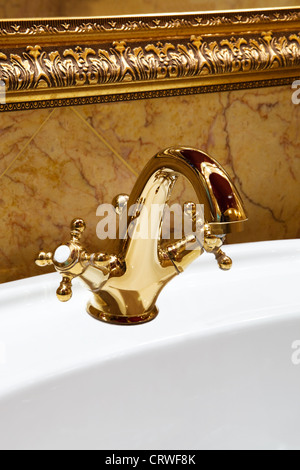 beautiful water faucet Stock Photo