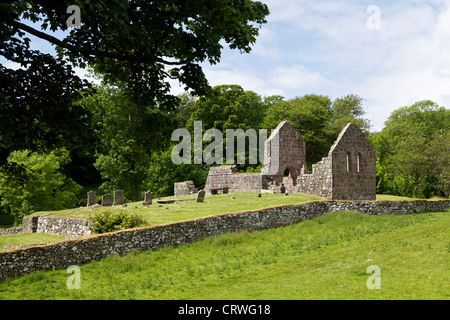 St Blanes church seen from the west Island way, Isle of Bute Stock Photo