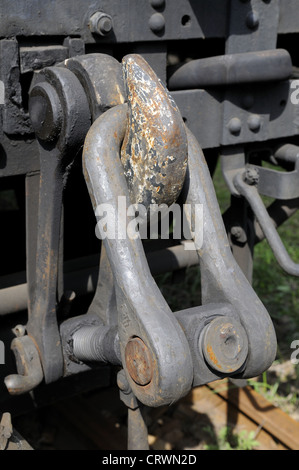 rusty hook on a wagon Stock Photo