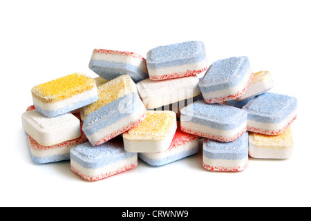 Tablets for dish-washing machine Stock Photo