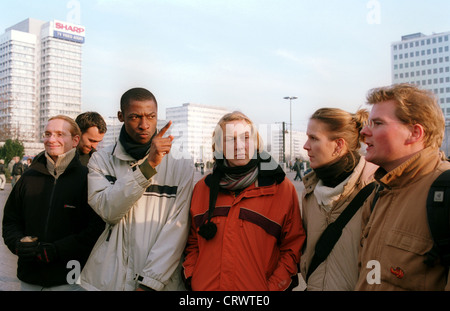 Conversing students Stock Photo