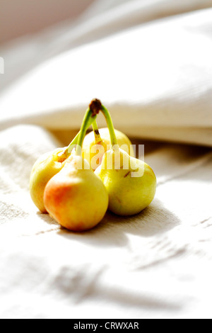 pears scene emphasizing ecological farming color and texture Stock Photo