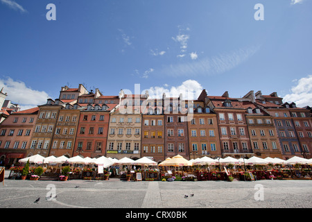 The Old town market place, Warsaw, Poland.  (Rynek Starego Miasta, Warszawa) Stock Photo