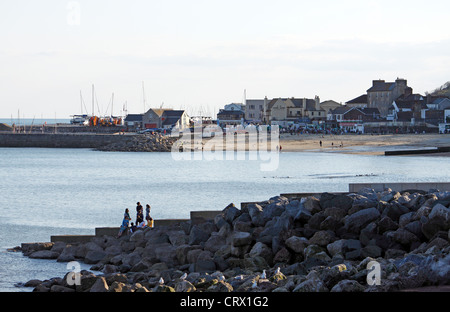 LYME REGIS AT DUSK. DORSET UK. Stock Photo