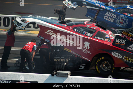 National Hot Rod Association Nationals at Route 66 Raceway, Joliet, Illinois, USA Stock Photo