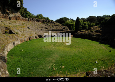 Italy, Lazio, Sutri, roman amphitheatre Stock Photo