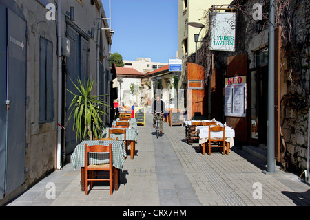 restaurants in old town area,limassol,cyprus Stock Photo