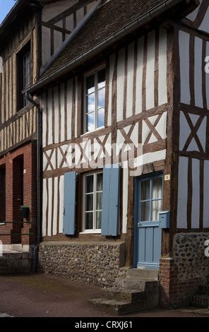 Architecture in Lyons-la-Forêt, Eure Department, Normandy, France Stock Photo