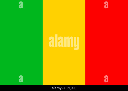 National flag of the Republic of Mali. Stock Photo