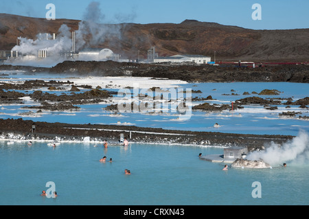 Blue Lagoon, Grindavik near Reykjavik, Iceland Stock Photo