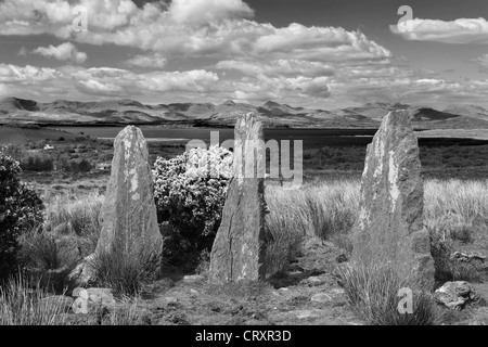 Ireland, County Cork, View of stone circle at Ardgroom Stock Photo