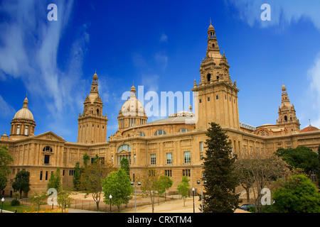 Placa De Ispania, the Nation Museum in Barcelona. Spain Stock Photo