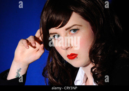 'Luxuria' an alternative fashion model Stock Photo