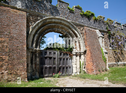 Gate in St. Osyth Priory Stock Photo