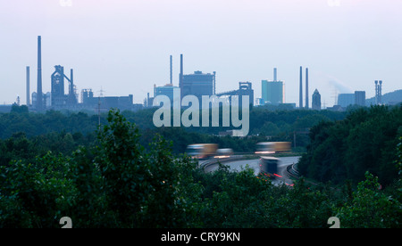 Duisburg, ThyssenKrupp industrial landscape Stock Photo