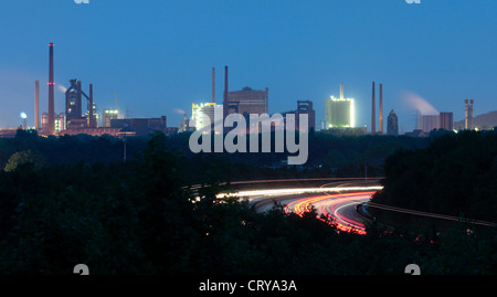 Duisburg, ThyssenKrupp industrial landscape Stock Photo