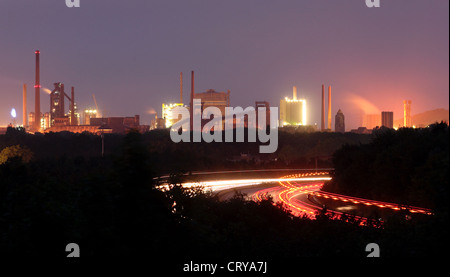 Duisburg, ThyssenKrupp industrial landscape Stock Photo