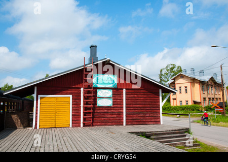 Former railway station still maintained Porvoo Uusimaa province Finland northern Europe Stock Photo