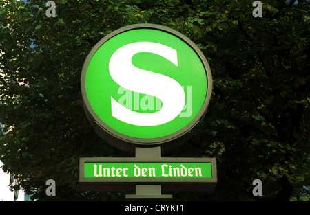 Berlin S-Bahn sign Unter den Linden