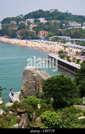 A beach in the island of Gulangyu near Xiamen - Fujian province, China Stock Photo